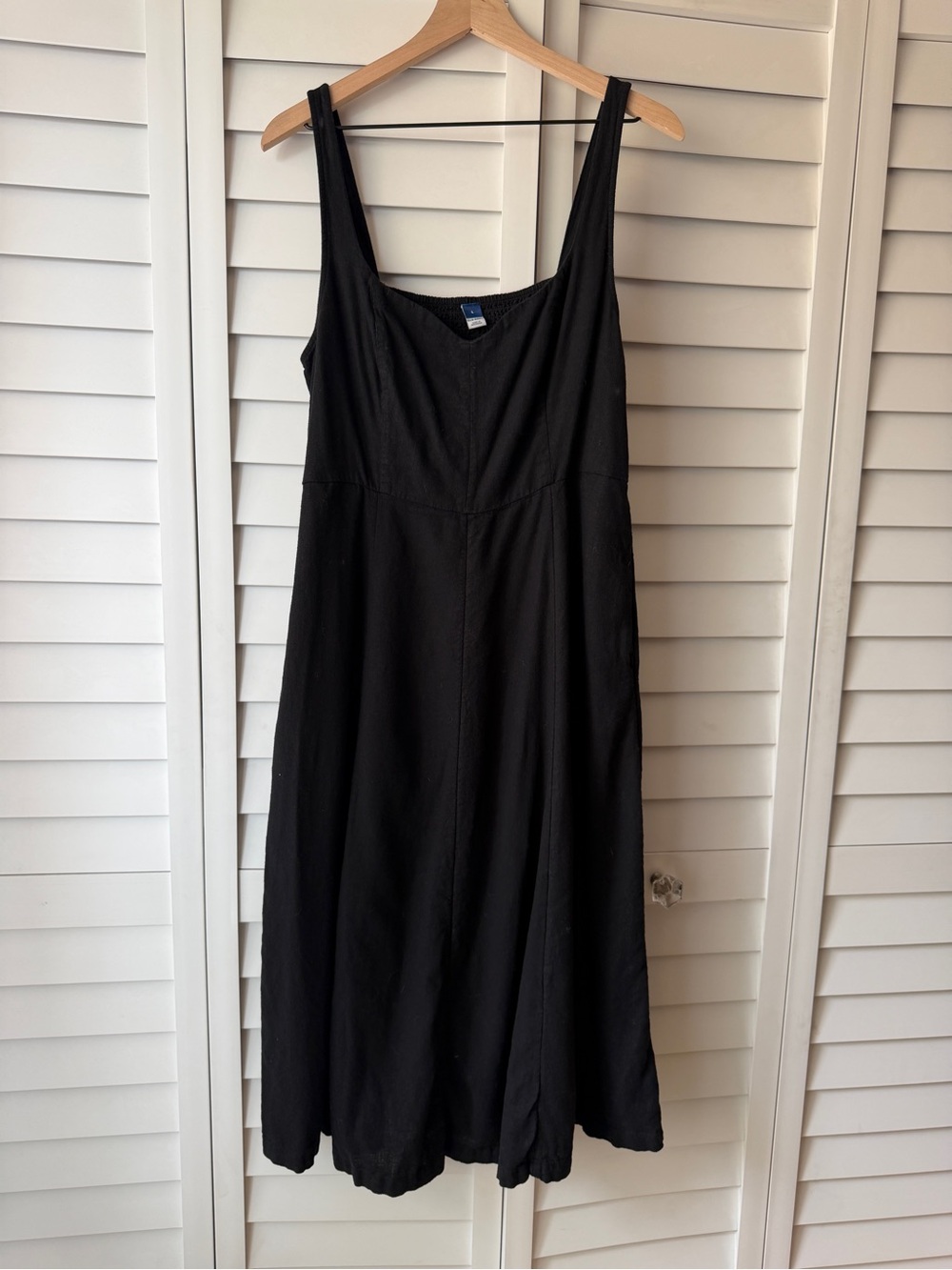 Old Navy Black Linen Dress